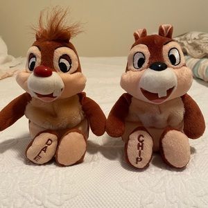 Disney Chip and Dale Chipmunk Stuffed Animals